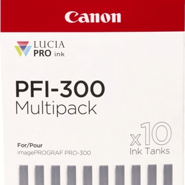 Canon PFI300 Pack de 10 Cartuchos de Tinta Originales - 4192C008 1