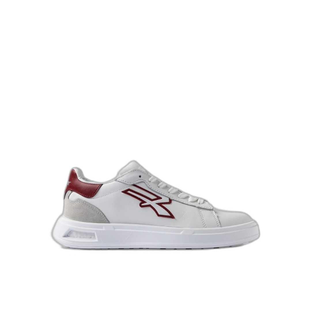 Upower Lilas Calzado de Seguridad Bajo - Talla 44 - Proteccion OB SR, Diseño Ergonomico, Suela Antideslizante - Color Blanco/Rojo 1