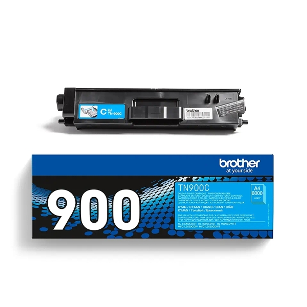 Brother TN900 Cyan Cartucho de Toner Original - TN900C 1