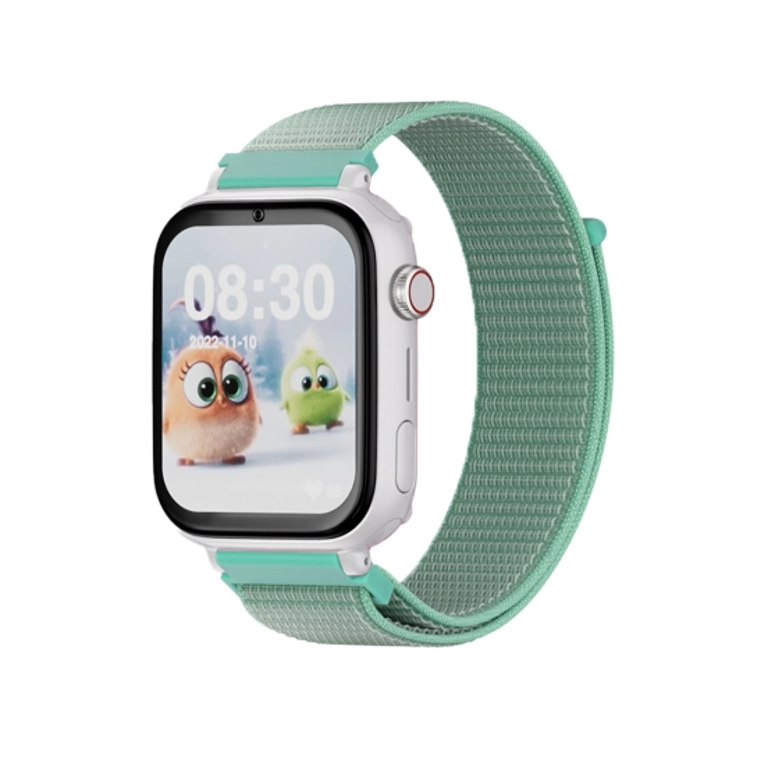 Savefamily Reloj Inteligente Infantil SaveWatch Plus con GPS y Llamada - IP67 - Boton SOS - Carcasa Blanca - Correa Tela Ocean 1