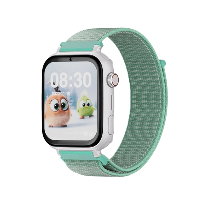Savefamily Reloj Inteligente Infantil SaveWatch Plus con GPS y Llamada - IP67 - Boton SOS - Carcasa Blanca - Correa Tela Ocean 1