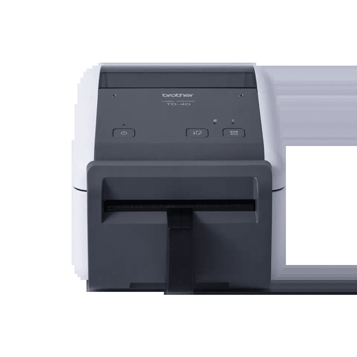 Brother TD-4420DNFC Impresora Termica de Etiquetas USB, LAN - Resolucion 203ppp - Admite Rollos Continuos Linerless - Color Blanco/Gris 1