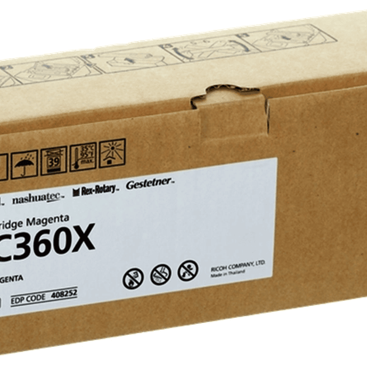 Ricoh Aficio SP-C361 Magenta Cartucho de Toner Original - 408252/SPC360X 1