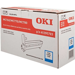 OKI MC760/MC770/MC780 Cyan Tambor de Imagen Original - 45395703