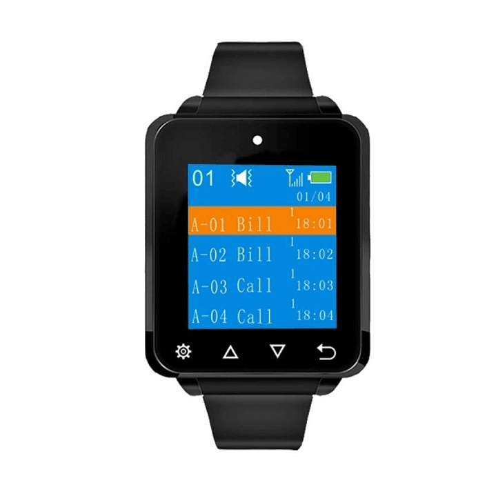 AVPos AVP-AC-W01 Reloj Avisador Camareros - 4 Mensajes Simultaneos - Vibracion - Pitido - Color Negro 1