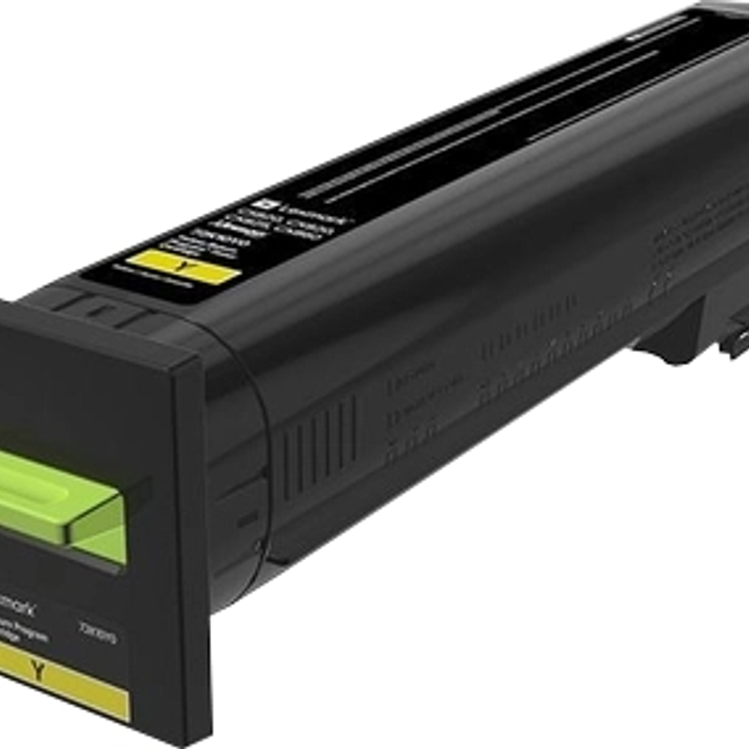 Lexmark CS820 Amarillo Cartucho de Toner Original - 72K2XY0/72K2XYE 1