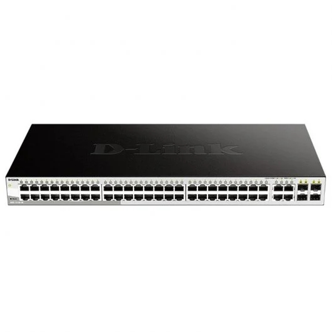 D-Link Smart Switch Gestionado 48 Puertos 1000BASE-T + 4 Puertos Combo 1000BASE-T/SFP 1