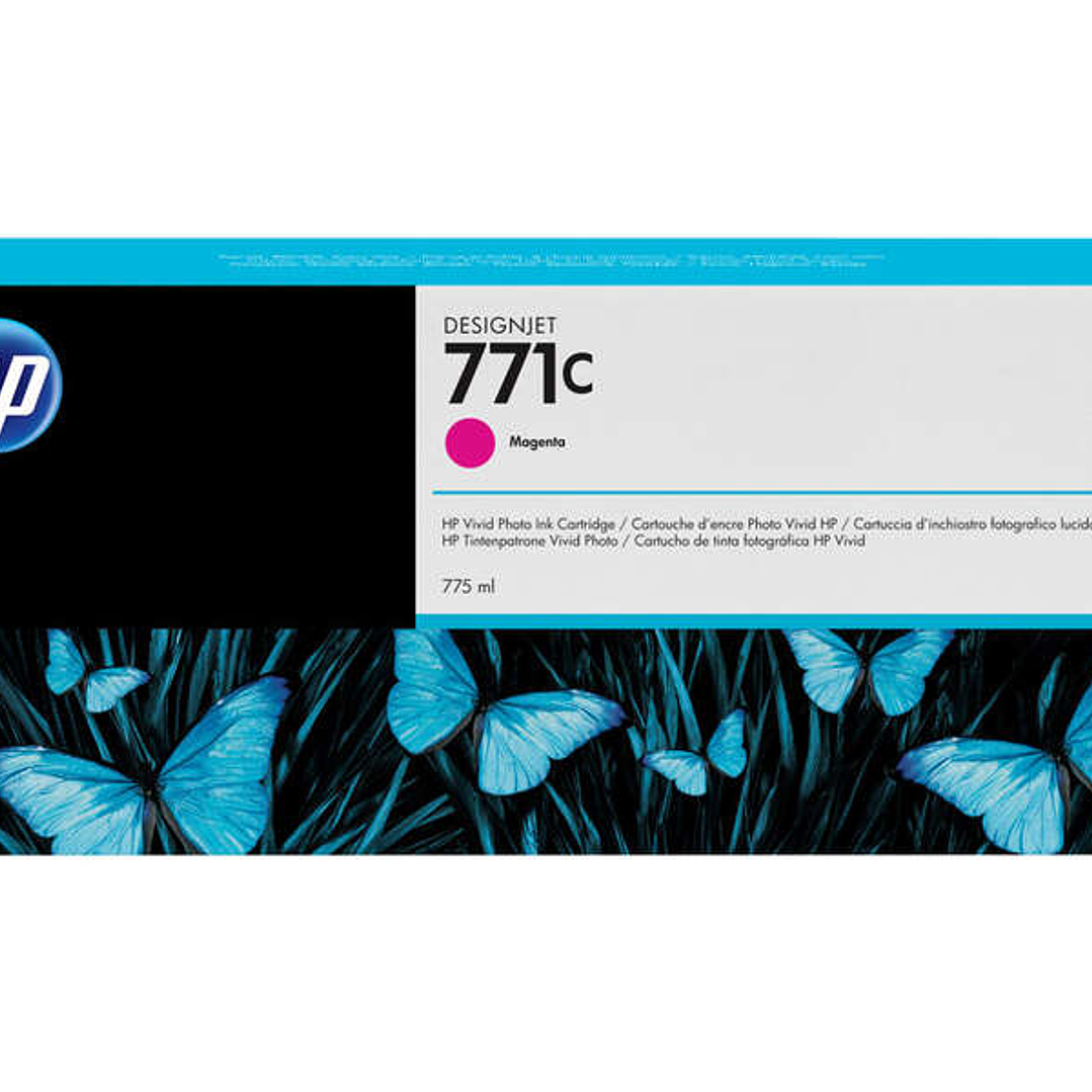 HP 771C Magenta Cartucho de Tinta Original - B6Y09A 1