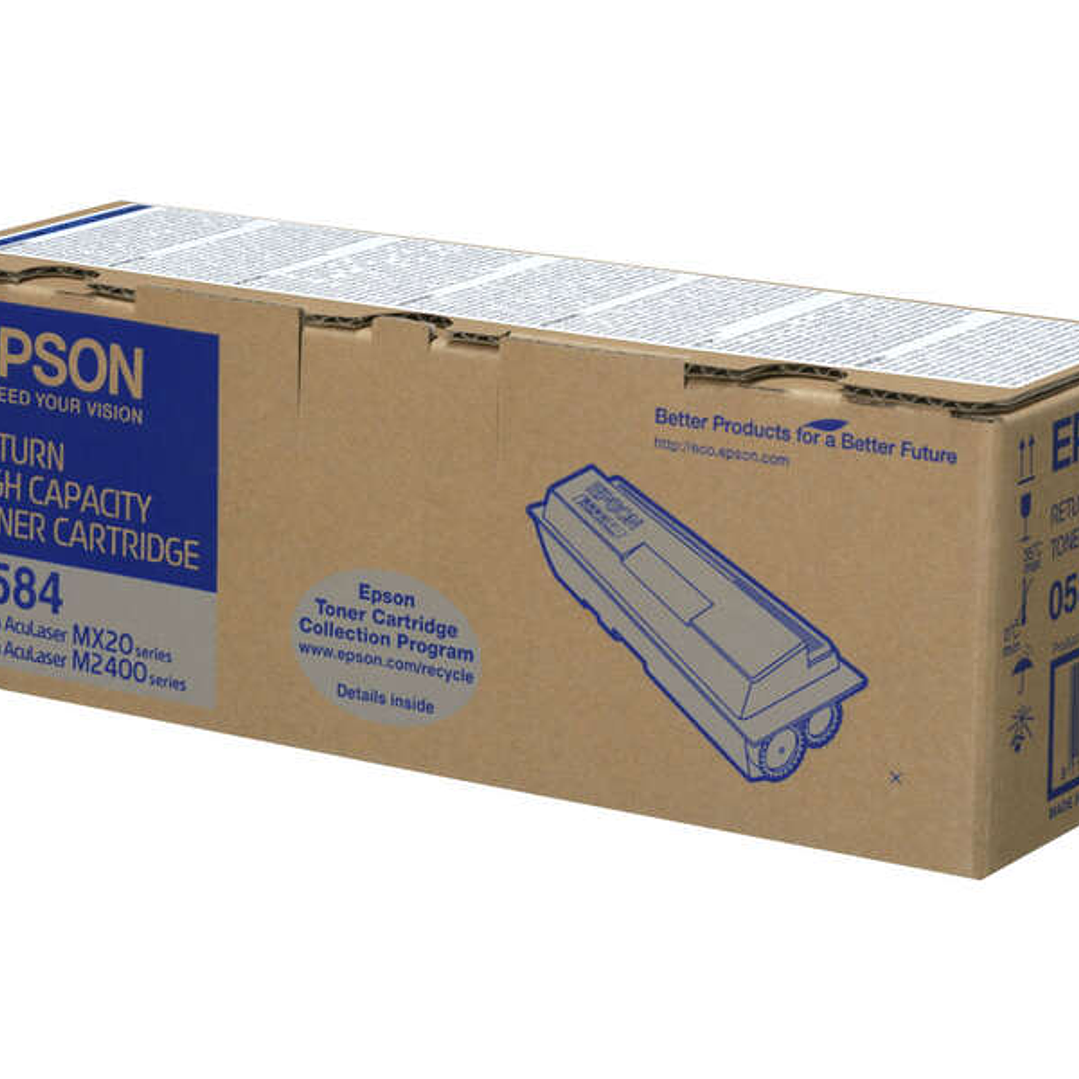 Epson Aculaser M2400/MX20 Negro Cartucho de Toner Original - C13S050584/C13S050582 1