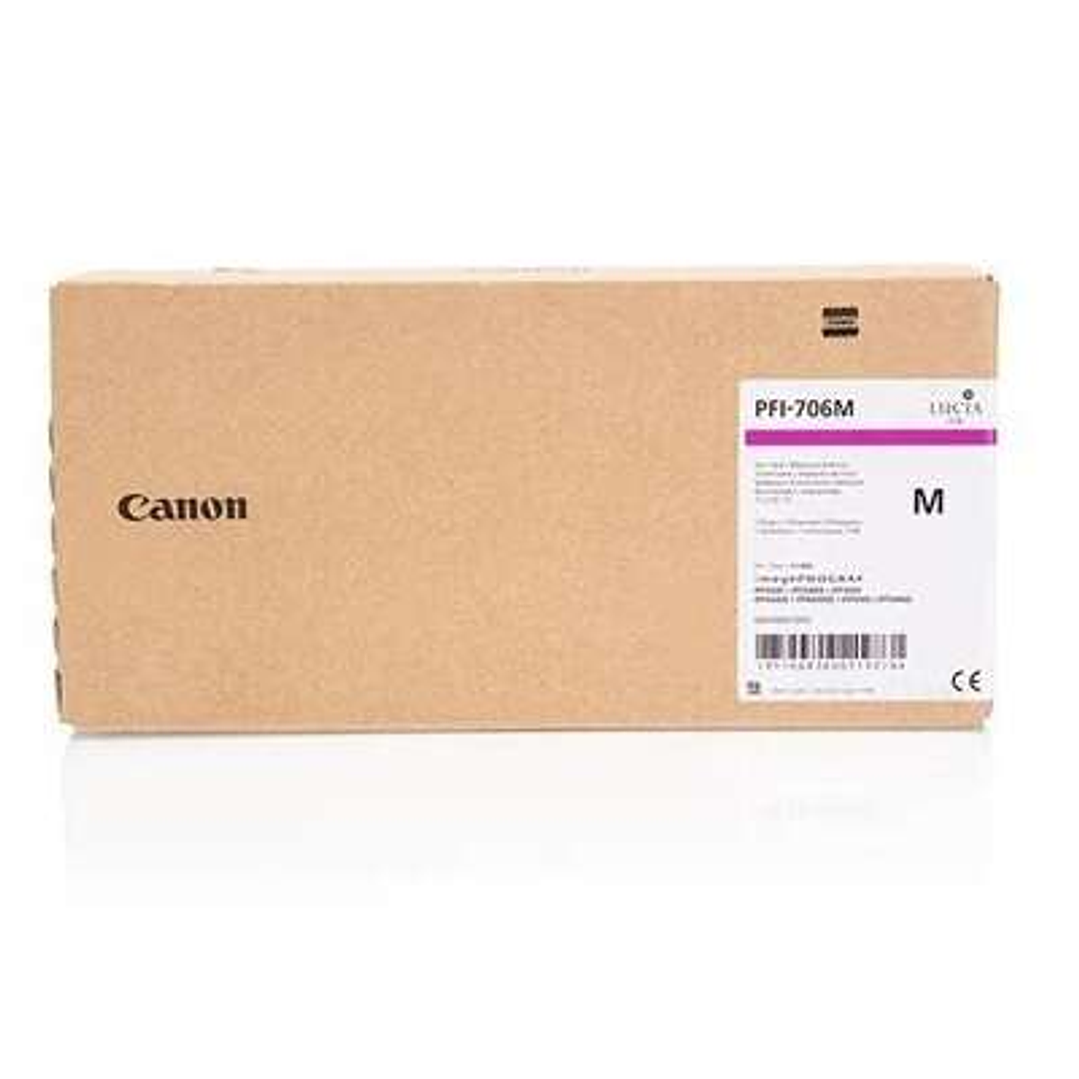 Canon PFI706 Magenta Cartucho de Tinta Original - 6683B001 1