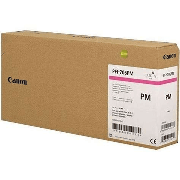 Canon PFI706 Magenta Photo Cartucho de Tinta Original - 6686B001 1