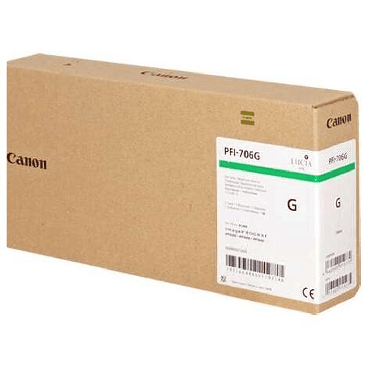 Canon PFI706 Verde Cartucho de Tinta Original - 6688B001 1