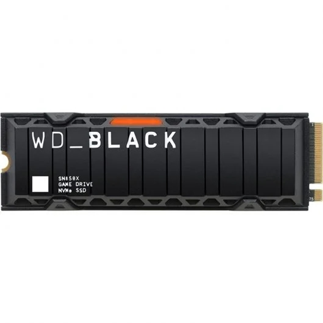 WD Black SN850X Disco Duro Solido SSD 1TB M2 2280 PCIe Gen4 NVMe con Disipador de calor 1