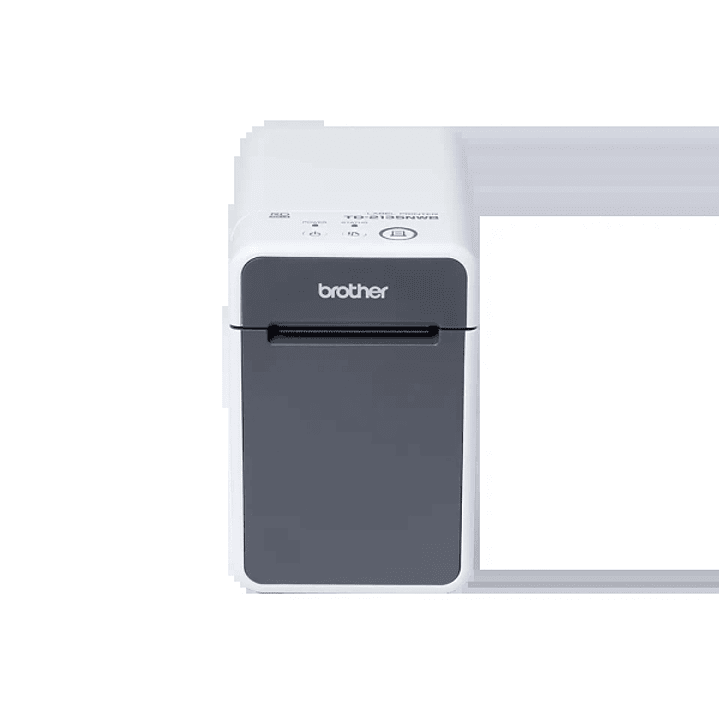 Brother TD2135NWB Impresora Termica de Etiquetas WiFi, USB, LAN - Resolucion 300ppp - Velocidad 152,4mms - Color Blanco/Gris 1