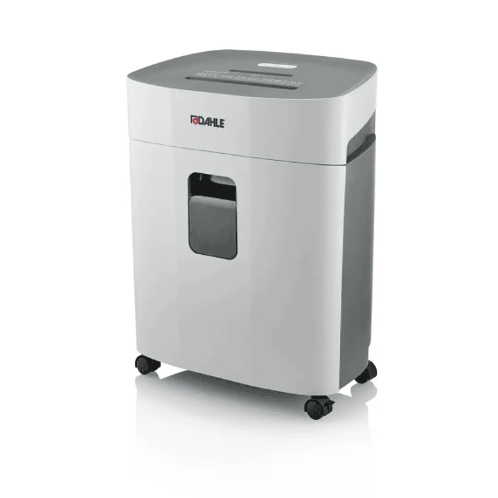 Dahle PaperSAFE 380 Destructora de Papel Manual Corte en Particulas P-4 - Destruye hasta 15 Hojas - Papelera de 25L - Con Ruedas - Apta para Papel, Ta 1