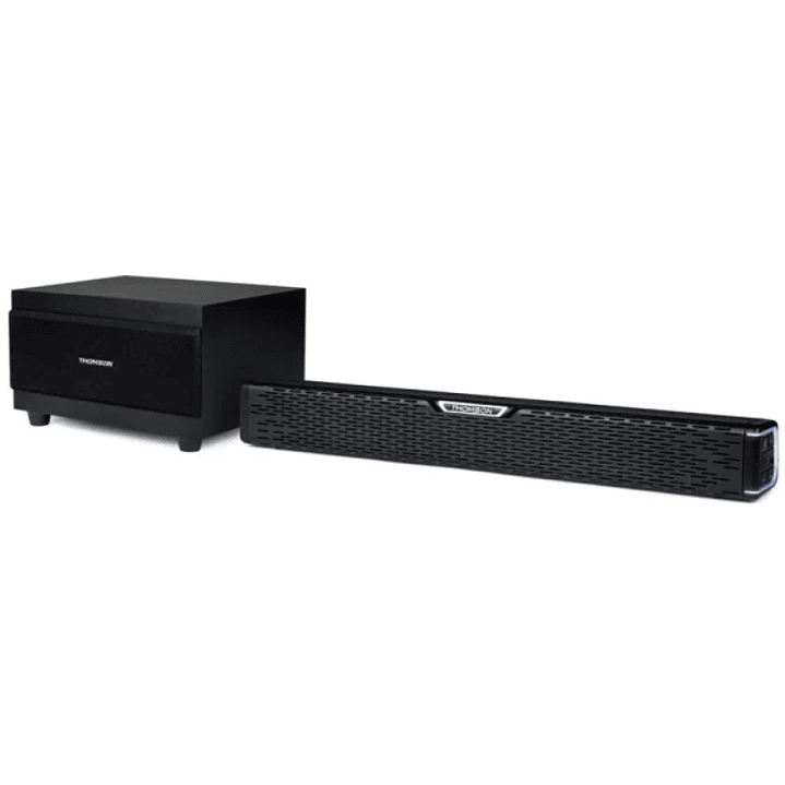 Thomson SB60BTS Barra de Sonido 60W con Subwoofer Bluetooth 5.0 - Mando a Distancia - Diseño Compacto - Color Negro 1