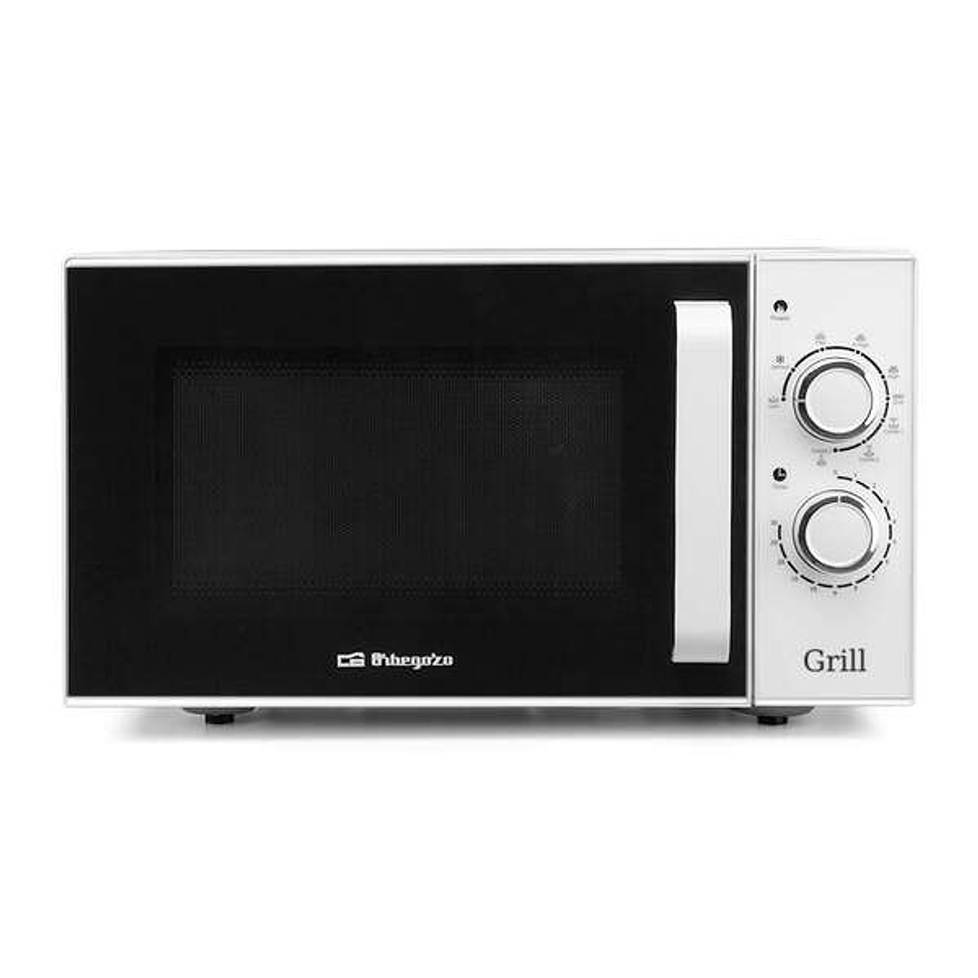 Orbegozo MIG 2531 Microondas de Acero Inoxidable Potencia de 900W - Grill de 1000W - Capacidad de 25L Funcion de Descongelacion y 3 Funciones Combinad 1