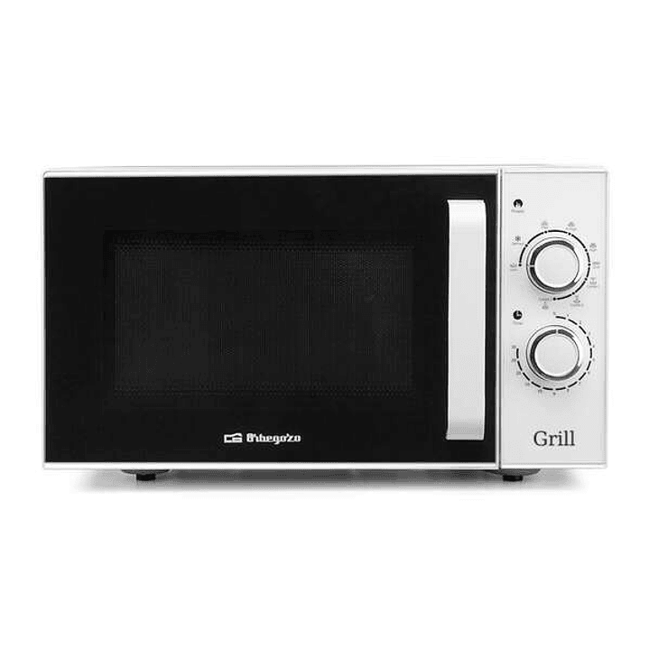 Orbegozo MIG 2531 Microondas de Acero Inoxidable Potencia de 900W - Grill de 1000W - Capacidad de 25L Funcion de Descongelacion y 3 Funciones Combinad 1