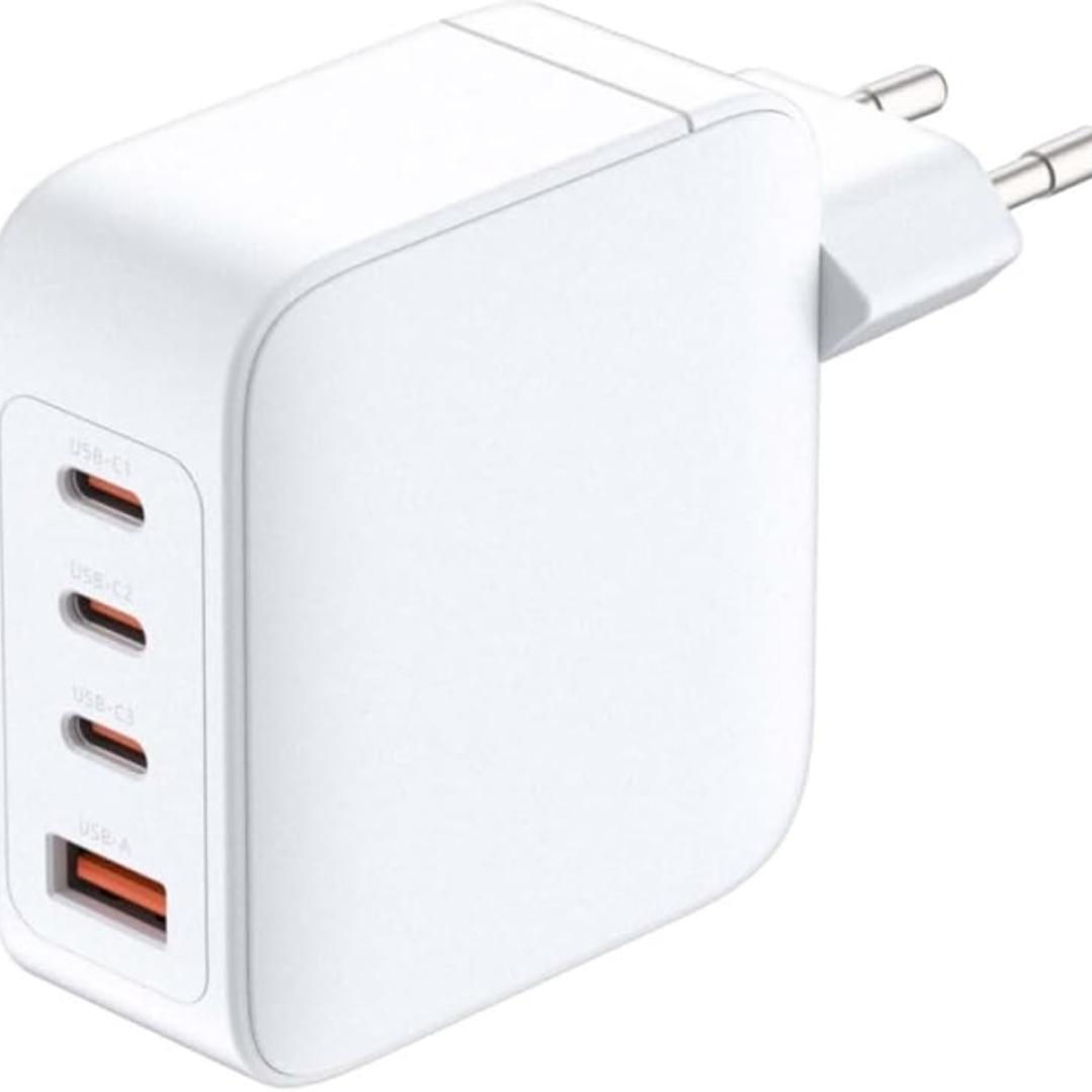 D-Link Cargador de Pared GaN de 140W - 3 USB-C y 1 USB-A - QC 4.0 - Color Blanco 1