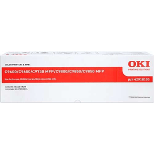 OKI C9600/C9650/C9655/C9800/C9850 Amarillo Tambor de Imagen Original - 42918105