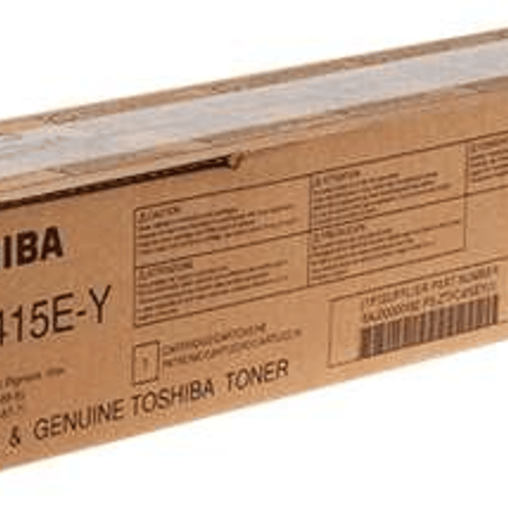 Toshiba T-FC415EY Amarillo Cartucho de Toner Original - 6AJ00000182 1