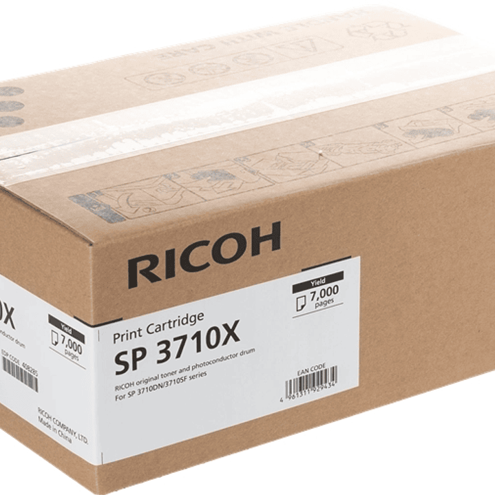 Ricoh Aficio SP3710 Negro Cartucho de Toner Original - 408284/408285 1