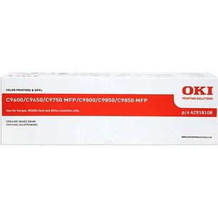 OKI C9600/C9650/C9655/C9800/C9850 Negro Tambor de Imagen Original - 42918108