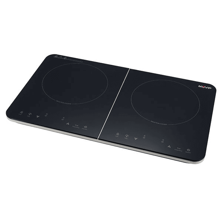 Muvip Cocina de Induccion Doble 3500W - 10 Niveles de Potencia - Temporizador - Control contra el Sobrecalentamiento - Bloqueo Infantil 1