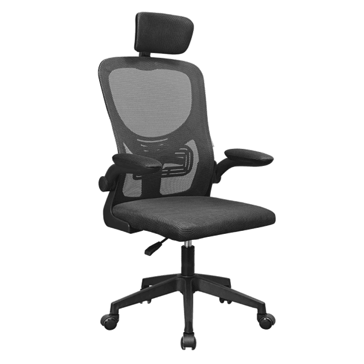Mars Gaming MGC-ERGOPLUS Silla de Oficina Ergonomica - Reposacabezas, Soporte Lumbar y Reposabrazos Ajustable - Malla Transpirable - Asiento de Espuma 1