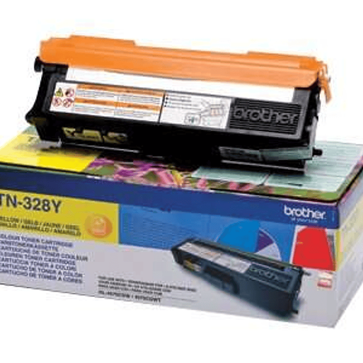 Brother TN328 Amarillo Cartucho de Toner Original - TN328Y 1