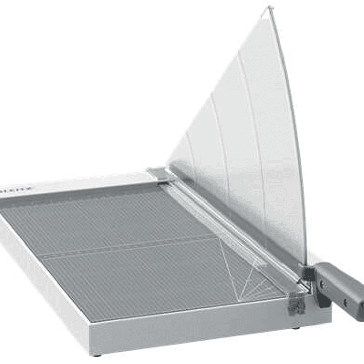 Leitz Precision Home Office A3 Guillotina de Papel Formato A3 - Corta hasta 10 Hojas - Iluminacion del Filo de Corte - Cuchilla de Acero Inoxidable de 1