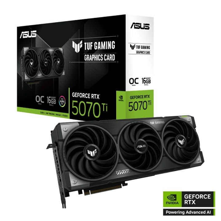Asus TUF GeForce Gaming RTX5070TI-O16G Tarjeta Grafica 16GB GDDR7 OC Edition 1