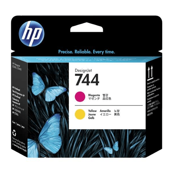 HP 744 Magenta/Amarillo Cabezal de Impresion Original - F9J87A 1