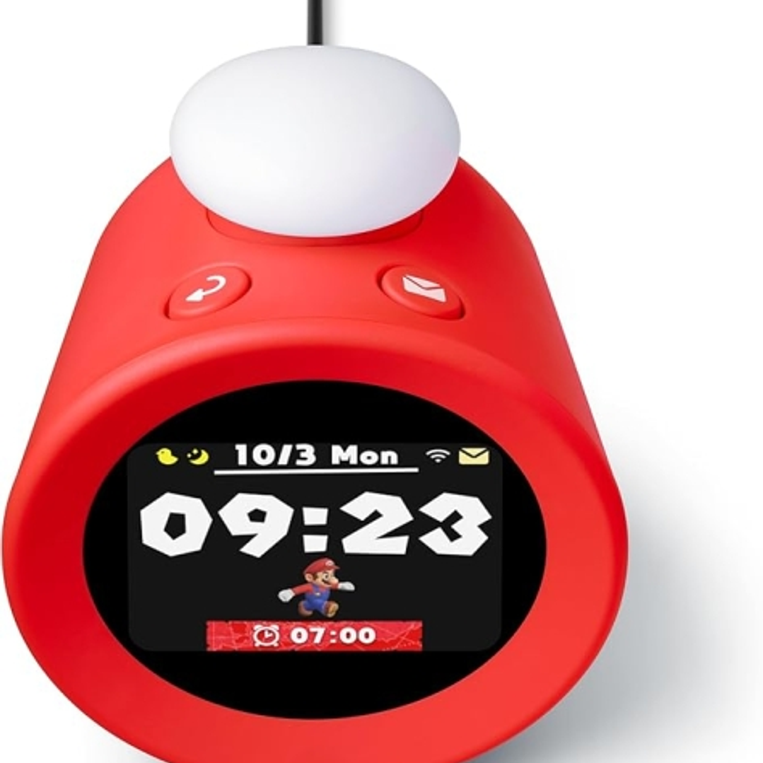 Nintendo Sound Clock Alarmo Reloj Despertador Inteligente - Alarmas con Tematicas de Nintendo - Sensor de Movimiento - Registro de Habitos - Incluye P 1