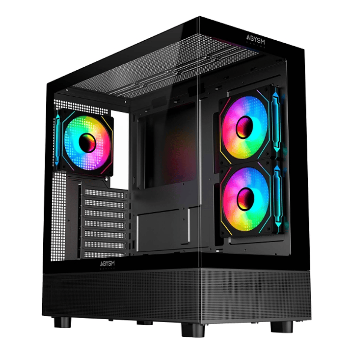 Abysm Danube Sava H400 Prime Black Caja Torre ATX, Mini-ITX, Micro ATX - Lateral y Frontal Cristal Templado - 3.5