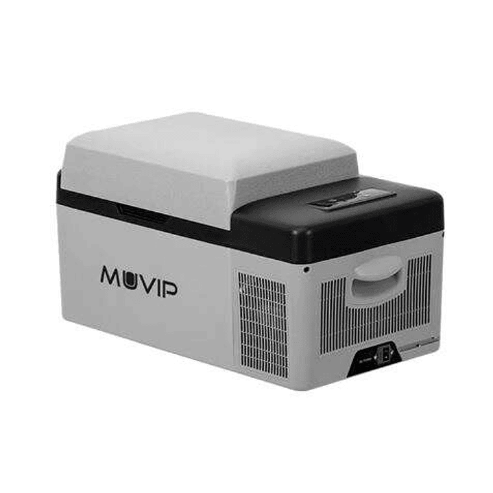 Muvip Nevera Portatil con Compresor 20L Bluetooth, USB - Temperatura -20º/+20º - Conexion 12/24/220V - Consumo 45W - Proteccion Bateria del Vehiculo - 1