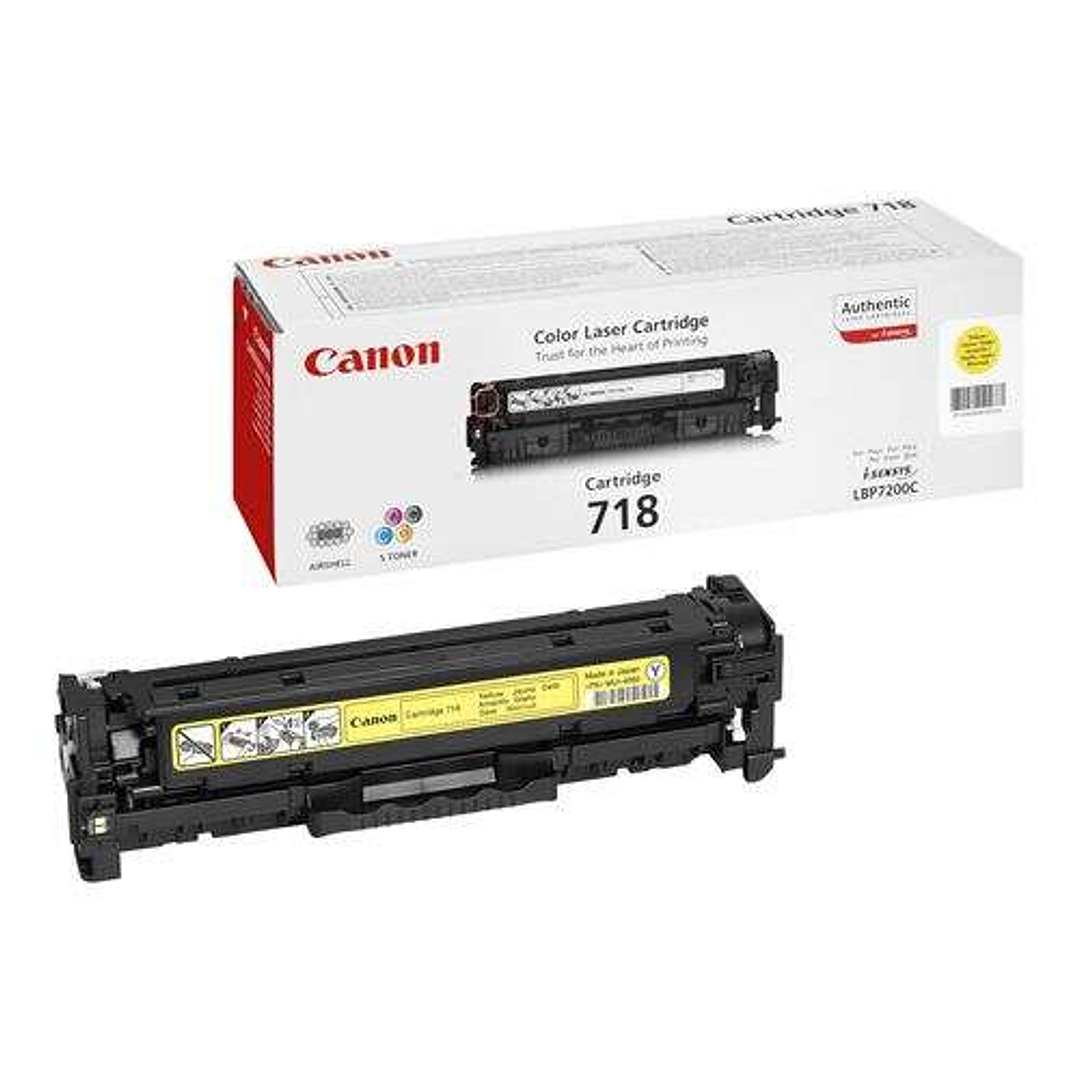 Canon 718 Amarillo Cartucho de Toner Original - 2659B002/2659B014 1