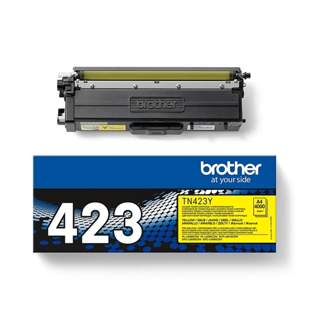 Brother TN423 Amarillo Cartucho de Toner Original - TN423Y 1