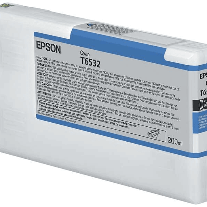 Epson T6532 Cyan Cartucho de Tinta Original - C13T653200 1