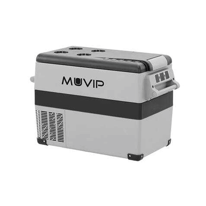 Muvip Nevera Portatil de Compresor 45L - Luz LED Interior - Proteccion Bateria Vehiculo - Temperatura -20º/+20º - Conexion 12/24/220V - Consumo 55W -  1