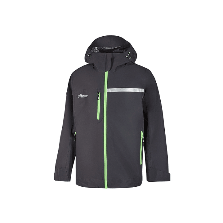 Upower Tutendo Chubasquero Impermeable Transpirable - Talla 3XL - Grafeno Termorregulador, Bacteriostatico, Costuras Termoselladas, Capucha Ajustable, 1
