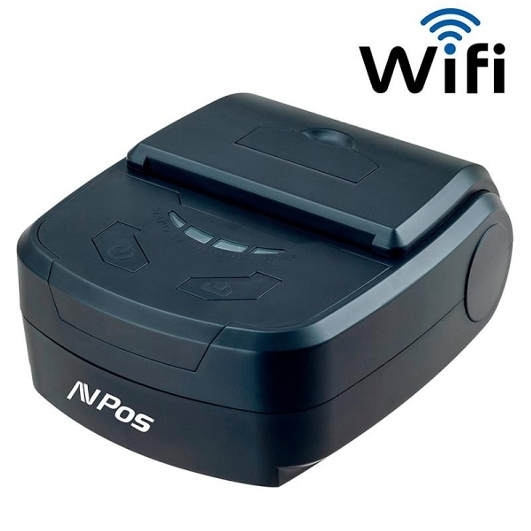 AVPos AVP-MP800R-Wf Impresora Termica Tickets Portatil - Rugerizada - 80mm - Velocidad 70 mm/s - Funda Protectora - Wifi y USB - Color Negro 1