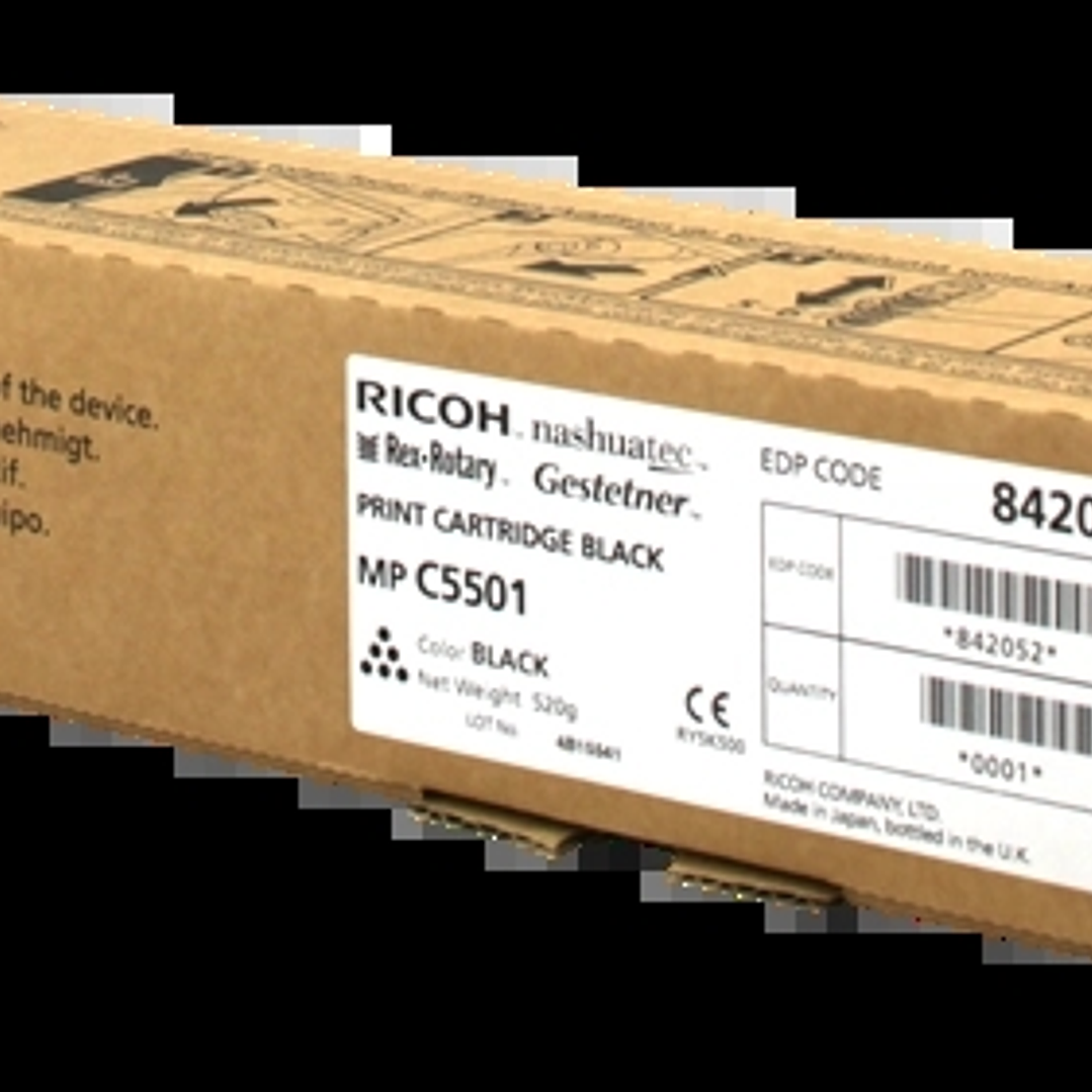 Ricoh Aficio MP-C4501/MP-C5501 Negro Cartucho de Toner Original - 842052/841583/841456 1