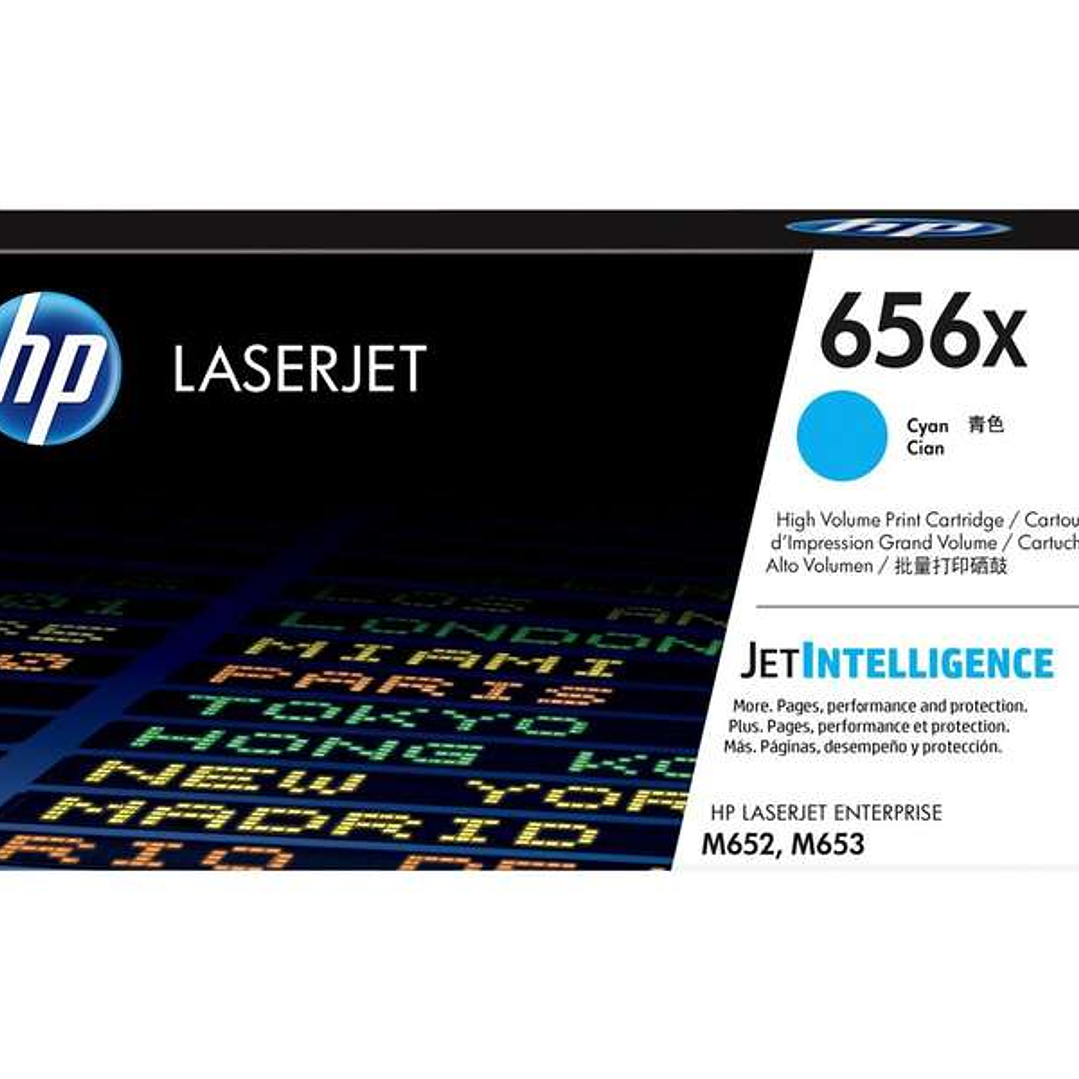HP CF461X Cyan Cartucho de Toner Original - 656X 1