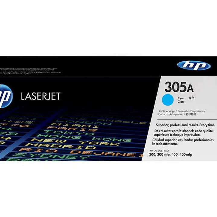 HP CE411A Cyan Cartucho de Toner Original - 305A 1