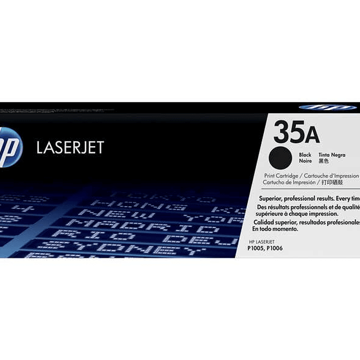 HP CB435A Negro Cartucho de Toner Original - 35A 1