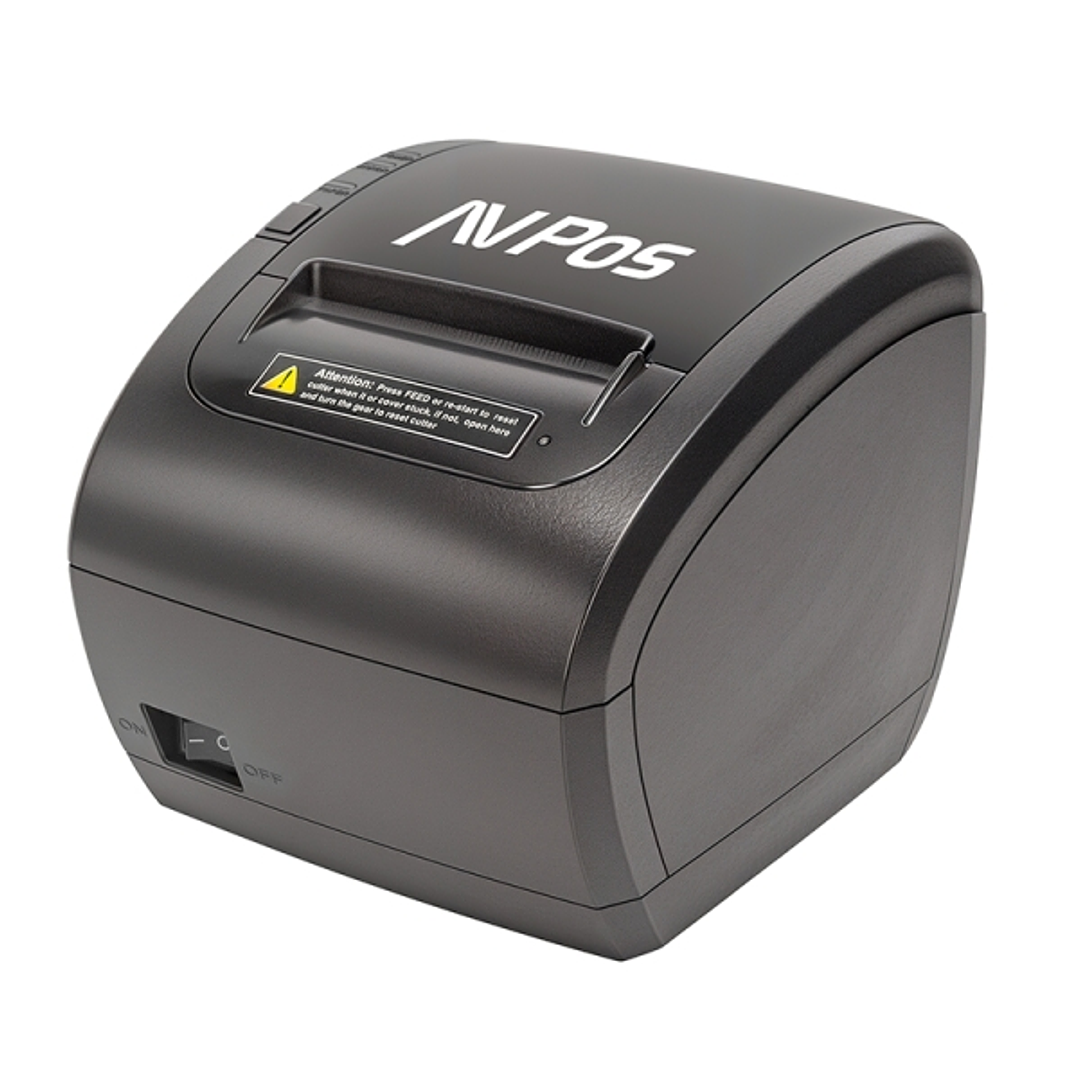 AVPos TC90W Impresora Termica Tickets - Velocidad 300mm/s - Autocorte Parcial - USB, WIFI y LAN - Color Negro 1