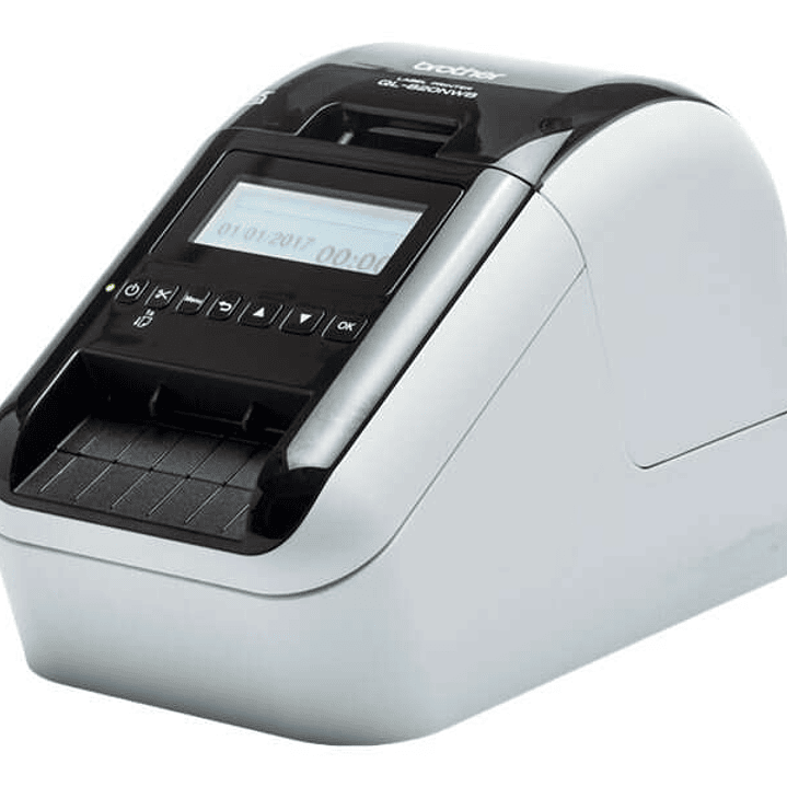 Brother QL820NWBC Impresora Profesional Termica de Etiquetas WiFi - Bluetooth MFI - Impresion Negro/Rojo - Pantalla LCD 1