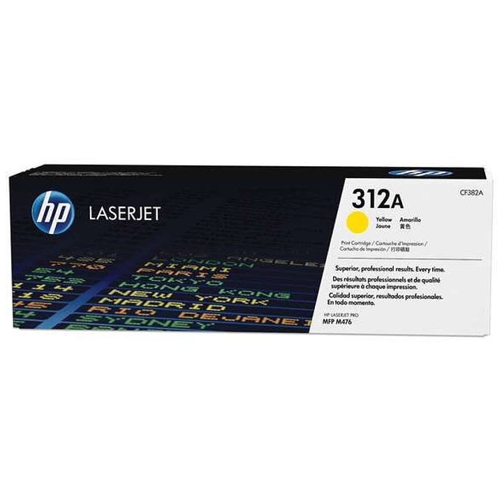 HP CF382A Amarillo Cartucho de Toner Original - 312A 1