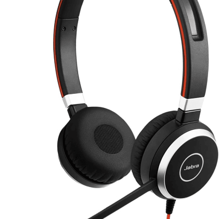 Jabra Evolve 40 MS Auriculares con Microfono USB/3.5mm - Cancelacion Pasiva de Ruido - Diadema Ajustable - Controles en Cable - Color Negro 1
